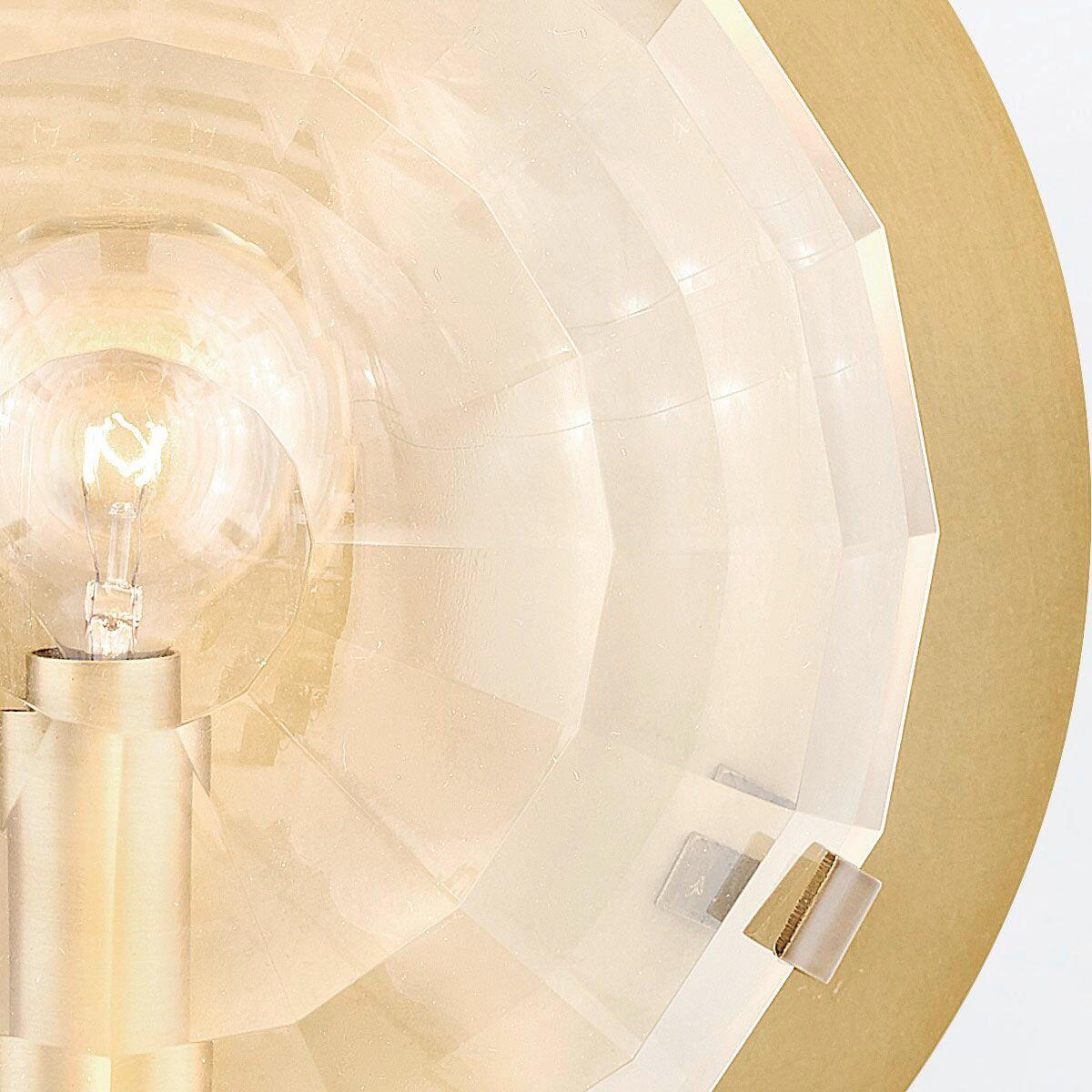 WANDLEUCHTE Quintiesse 22/22/10,5 cm  - Messingfarben, Design, Glas/Metall (22/22/10,5cm) - Elstead Lighting