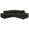 ECKSOFA in Velours Dunkelgrün  247/247 cm  - Chromfarben/Dunkelgrün, KONVENTIONELL, Kunststoff/Textil (247/247cm) - Carryhome