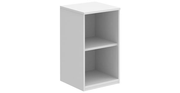 AKTENREGAL Weiß - Weiß, KONVENTIONELL, Holzwerkstoff (40/76,5/43cm) - Moderano