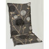 SESSELAUFLAGE Blume  - Dunkelgrau/Beige, Basics, Textil (50/9/120cm)