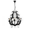 KRISTALL-HÄNGELEUCHTE 45/110 cm   - Schwarz, Trend, Glas/Metall (45/110cm)