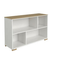 KOMODA  Enie  - bijela/boje hrasta, Basics, drvni materijal (123,50/76,20/38cm) - Paidi