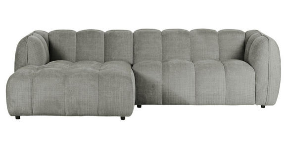 ECKSOFA in Chenille Dunkelgrau 172/272 cm - Dunkelgrau/Schwarz, KONVENTIONELL, Kunststoff/Textil (172/272cm) - Carryhome