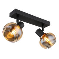 STRAHLER 26/10,5/13,5 cm   - Schwarz, Basics, Glas/Metall (26/10,5/13,5cm) - Globo