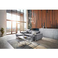 ECKSOFA  in Webstoff Hellgrau  167/250 cm  - Silberfarben/Hellgrau, Design, Textil/Metall (167/250cm) - Xora