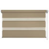 DOPPELROLLO  halbtransparent  80/210 cm    - Braun, Design, Textil (80/210cm)