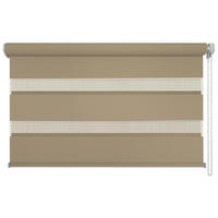 DOPPELROLLO  halbtransparent  80/210 cm    - Braun, Design, Textil (80/210cm)