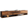LOWBOARD Vera II  in 180/30/32 cm  - Alteiche/Grau, Lifestyle, Holzwerkstoff/Kunststoff (180/30/32cm) - P & B