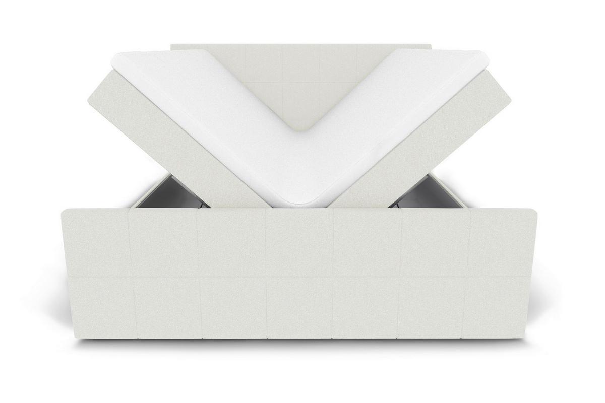 BOXBETT 160/200 cm  in Creme  - Creme, KONVENTIONELL, Kunststoff/Textil (160/200cm) - Boxxx