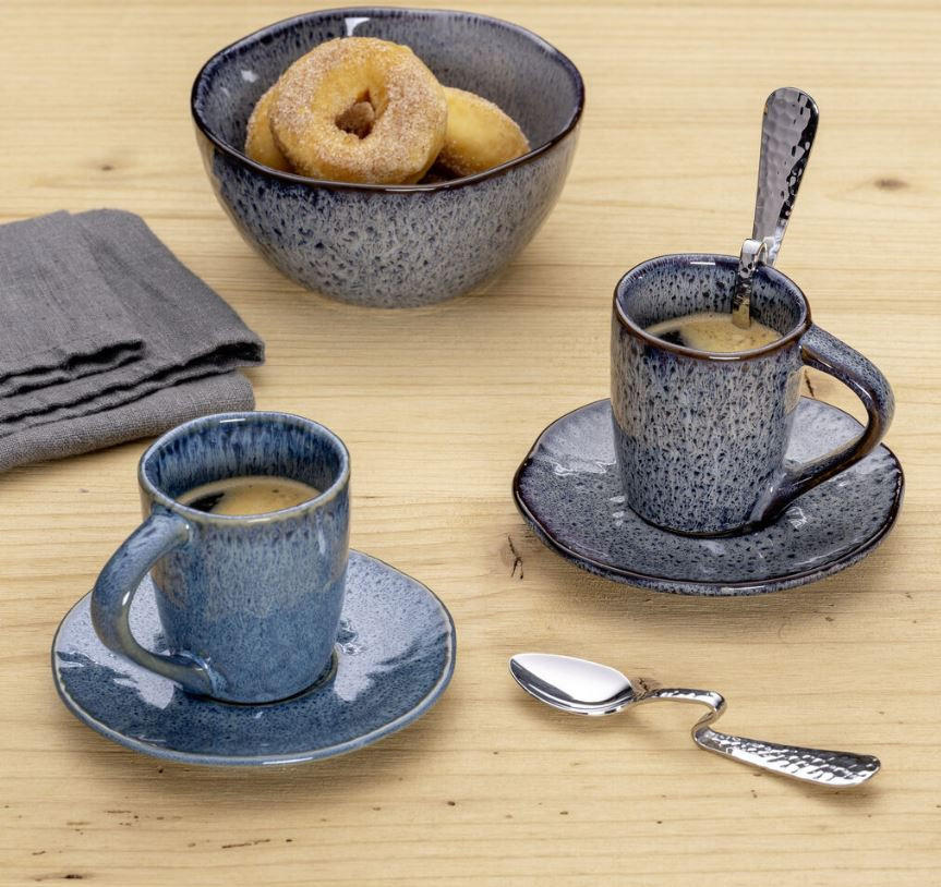 UNTERTASSENSET Matera    - Blau, LIFESTYLE, Keramik (11/1,2/11cm) - Leonardo