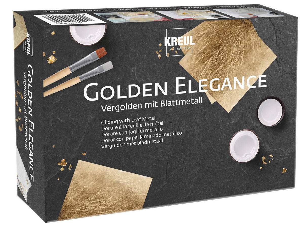 BLATTMETALL - Goldfarben, Basics (15,5/5/23,5cm)