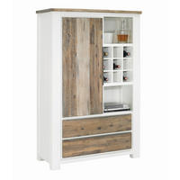 VISOKA KOMODA   105/160/45 cm   bijela, boje bagrema  - bijela/boje bagrema, Lifestyle, drvni materijal/metal (105/160/45cm) - Landscape