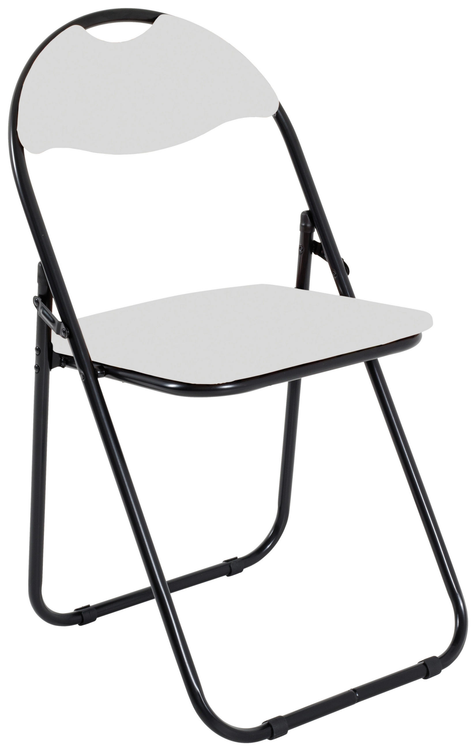 SKLOPIVA STOLICA crna, bela - bela/crna, Moderno, metal/plastika (44/80/47cm) - Carryhome