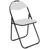 SKLOPIVA STOLICA  bijela, crna  plastika, metal      - bijela/crna, Moderno, metal/plastika (44/80/47cm) - Carryhome