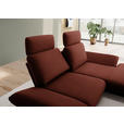 ECKSOFA  in Flachgewebe Rotorange  234/155 cm  - Rotorange/Schwarz, Design, Textil/Metall (234/155cm) - Dieter Knoll