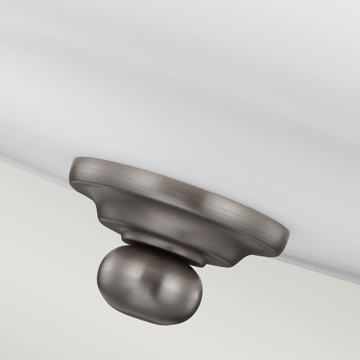 DECKENLEUCHTE  36.9/29.5 cm    - Nickelfarben, Basics, Glas/Metall (36.9/29.5cm) - Elstead Lighting