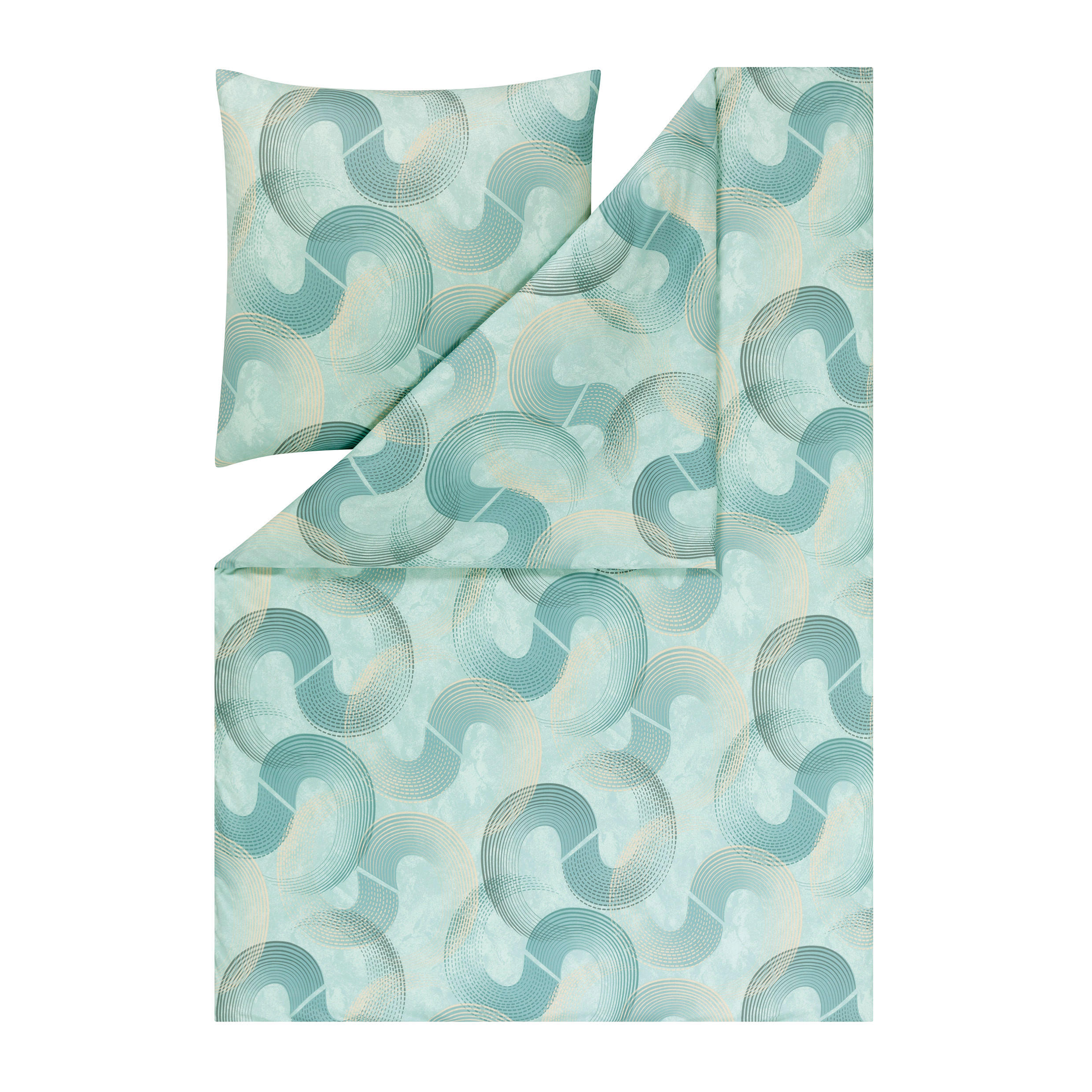 BETTWÄSCHE Atelier 135/200 cm  - Mintgrün, Design, Textil (135/200cm) - Estella