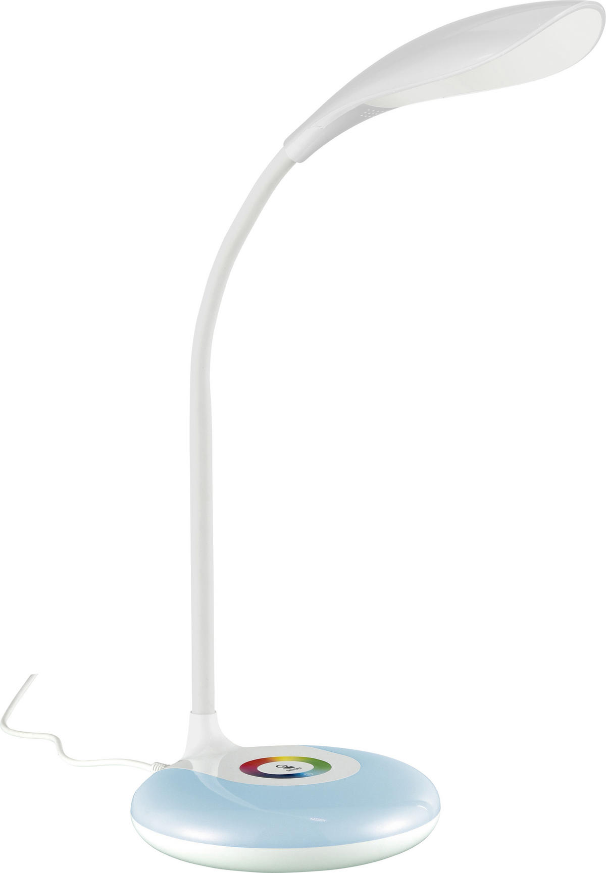 LED LAMPA NA PSACÍ STŮL, dotykový stmívač, 12,5/12,5/48 cm - bílá, Basics, kov/plast (12,5/12,5/48cm) - Novel