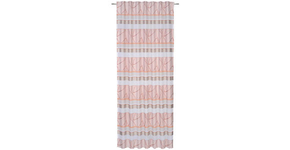 FERTIGVORHANG halbtransparent - Kupferfarben, Design, Textil (140/255cm) - Novel