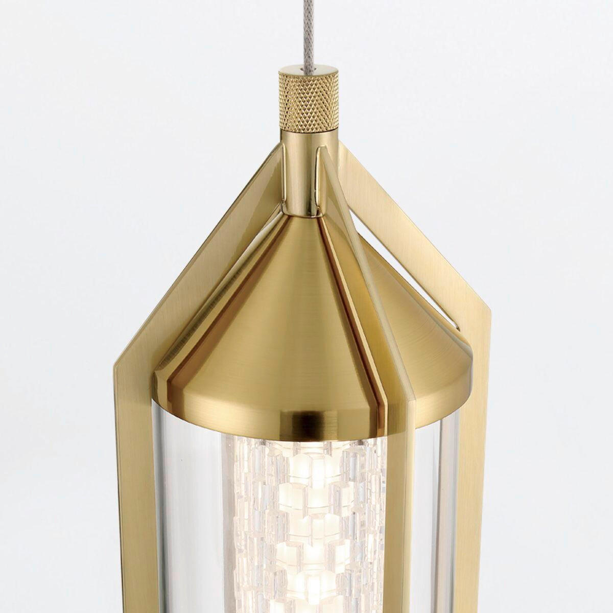 LED-HÄNGELEUCHTE 15/50,5/60 cm    - Goldfarben, Basics, Glas/Metall (15/50,5/60cm) - Elstead Lighting