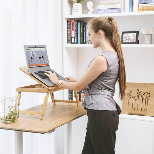 LAPTOPTISCH Bambus Naturfarben  - Naturfarben, Basics, Holz (55/35/29cm) - Boxxx