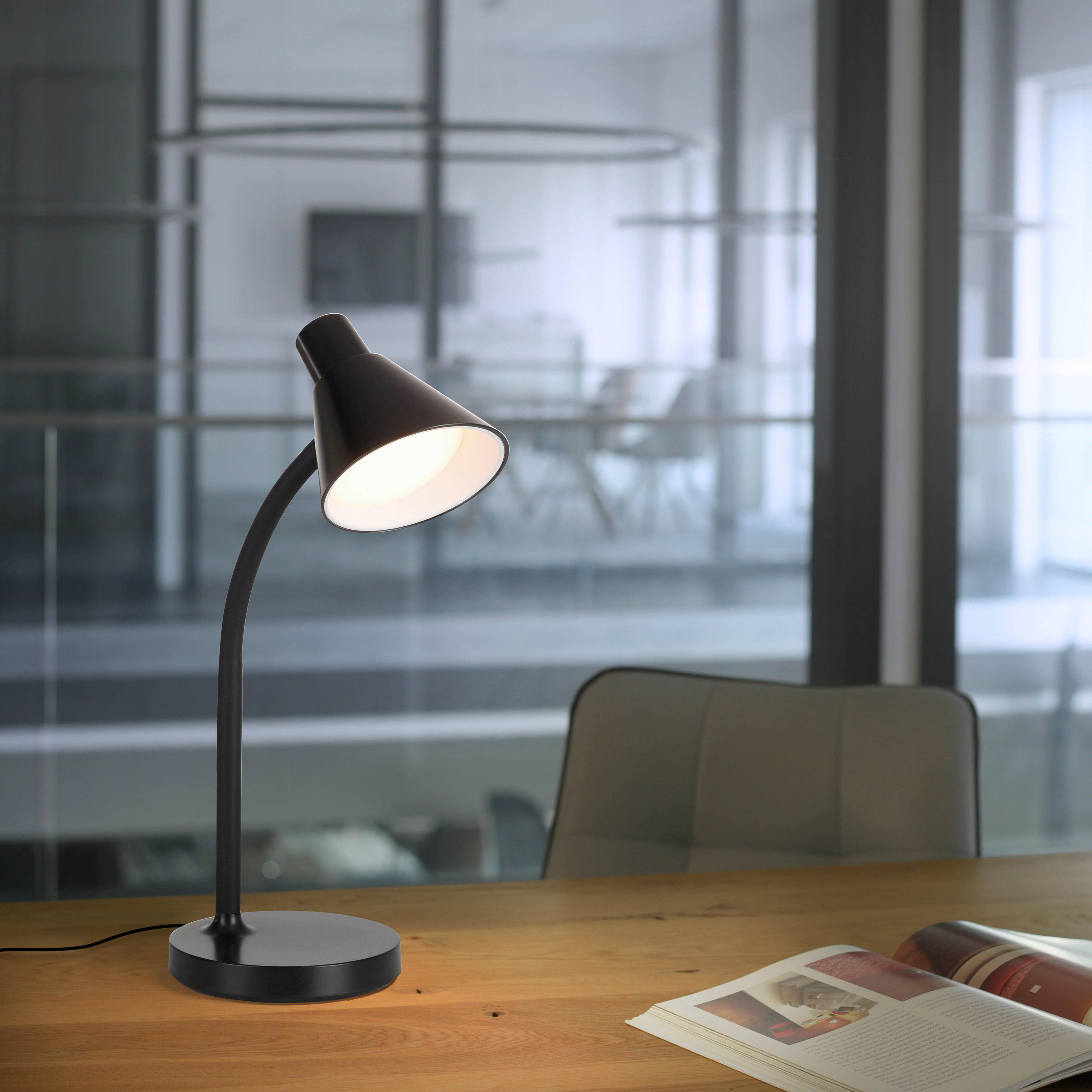 NAMIZNA LED-SVETILKA     25/13/38 cm          - črna, Basics, kovina/umetna masa (25/13/38cm)
