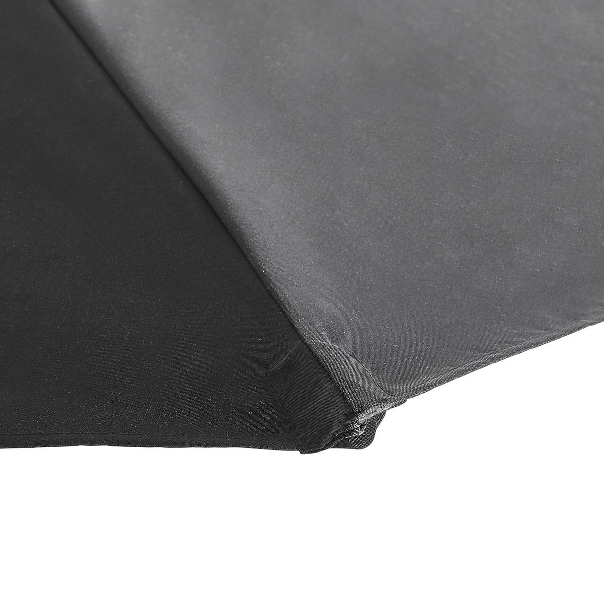 AMPELSCHIRM 300 cm Anthrazit, Schwarz  - Anthrazit/Schwarz, KONVENTIONELL, Textil/Metall (300/300cm) - Xora