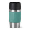 THERMOBECHER TRAVEL MUG COMPACT 0,3 L  - Petrol, Basics, Kunststoff/Metall (8,0/9,0/15,0cm) - Emsa