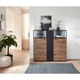 HIGHBOARD 150/140/44 cm  - Dunkelgrau/Eichefarben, KONVENTIONELL, Holzwerkstoff/Kunststoff (150/140/44cm) - Cantus