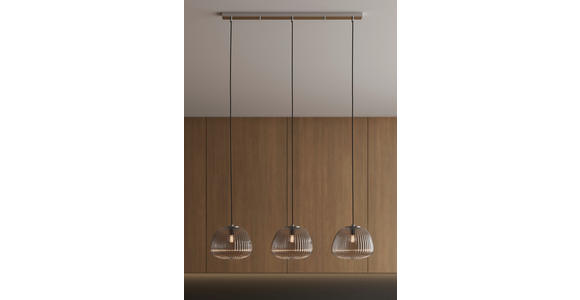 HÄNGELEUCHTE 95/25/150 cm  - Chromfarben, LIFESTYLE, Glas (95/25/150cm) - Dieter Knoll