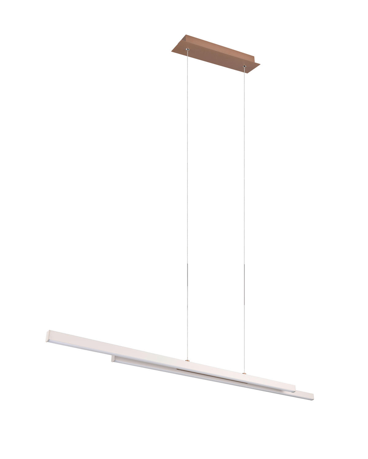LED-PENDELLEUCHTE    - Braun/Grau, Design, Metall (110,0/150,0/8,5cm)
