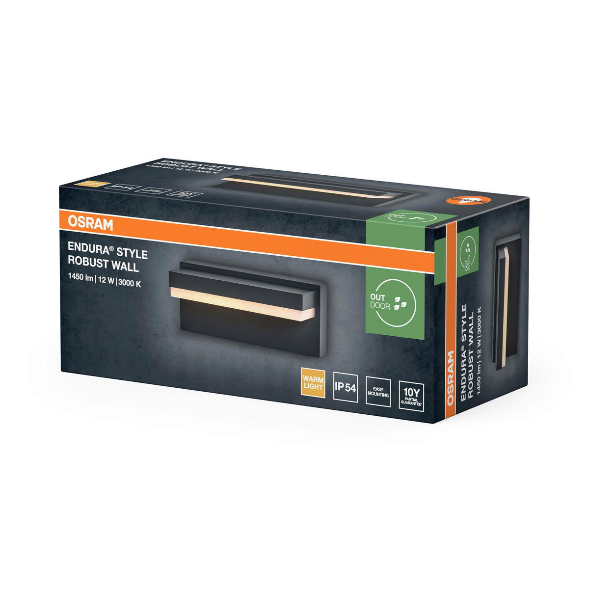 LED-AUßENLEUCHTE 20,6/8,8/8,6 cm   - Dunkelgrau, Basics, Kunststoff/Metall (20,6/8,8/8,6cm) - Osram