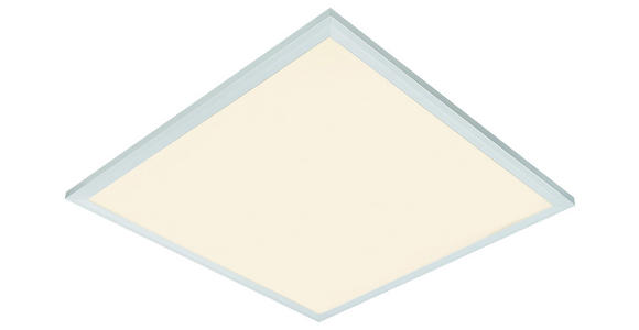 Led Deckenleuchte Varena 45x45 cm Dimmbar - Silberfarben/Weiß, MODERN, Metall (45/45cm) - Luca Bessoni