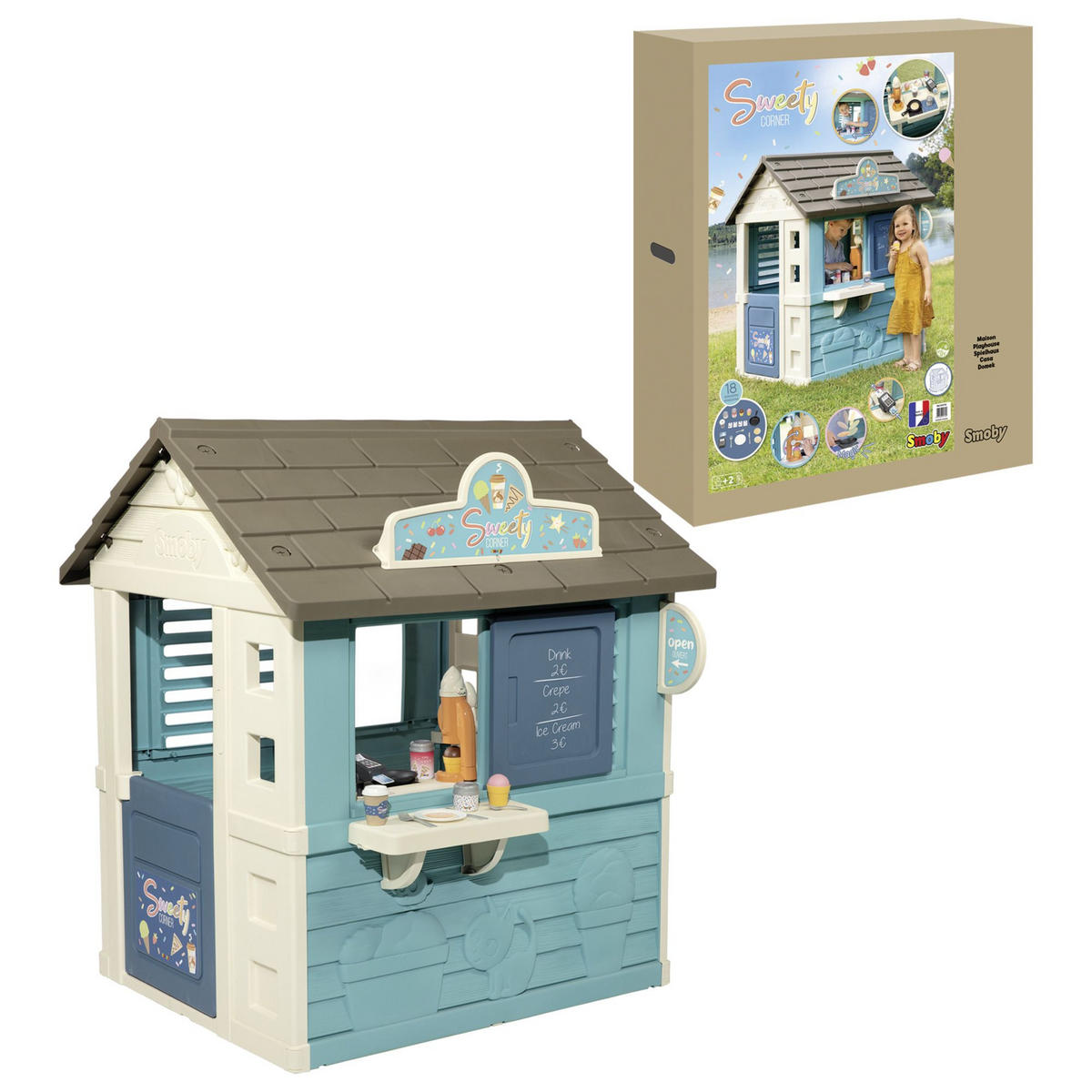 SPIELHAUS  - Multicolor, Basics, Kunststoff (23,60/99/114,70cm) - SMOBY