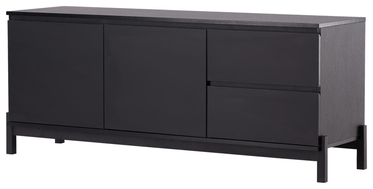 SIDEBOARD 135/56/40 cm  - svart, Design, metall/trämaterial (135/56/40cm) - Niels Andersson