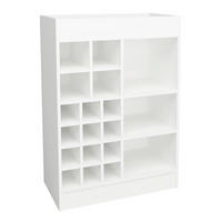 WEINSCHRANK 70/100/38 cm  - Weiß, Basics, Holzwerkstoff (70/100/38cm) - MID.YOU