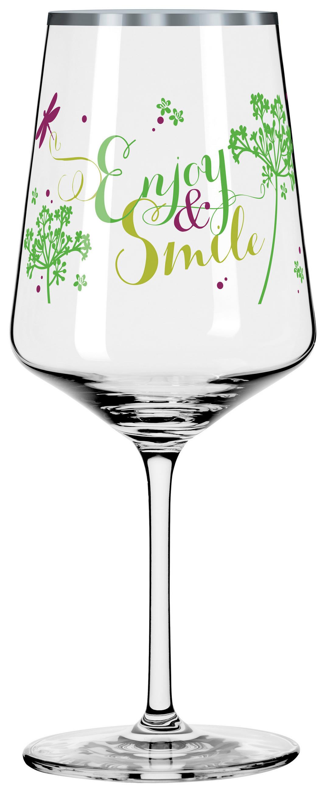 SPRITZERGLAS 544 ml 4-teilig  - Platinfarben/Lila, LIFESTYLE, Glas (20,3/26,6/19,4cm) - Ritzenhoff