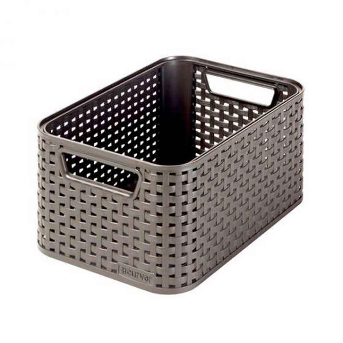 TÁROLÓKOSÁR 28.5/19.4/13 cm  - barna, Basics, műanyag (28.5/19.4/13cm) - Curver