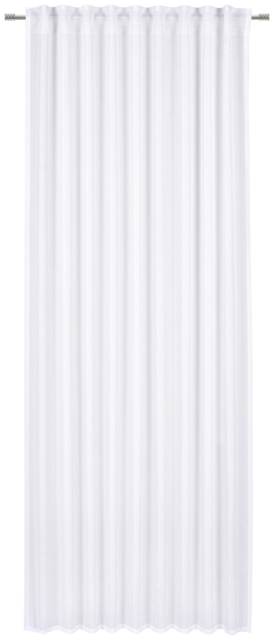 ZAVJESA SA SKRIVENIM OMČAMA bijela  140/245 cm  - bijela, Basics, tekstil (140/245cm) - Esposa