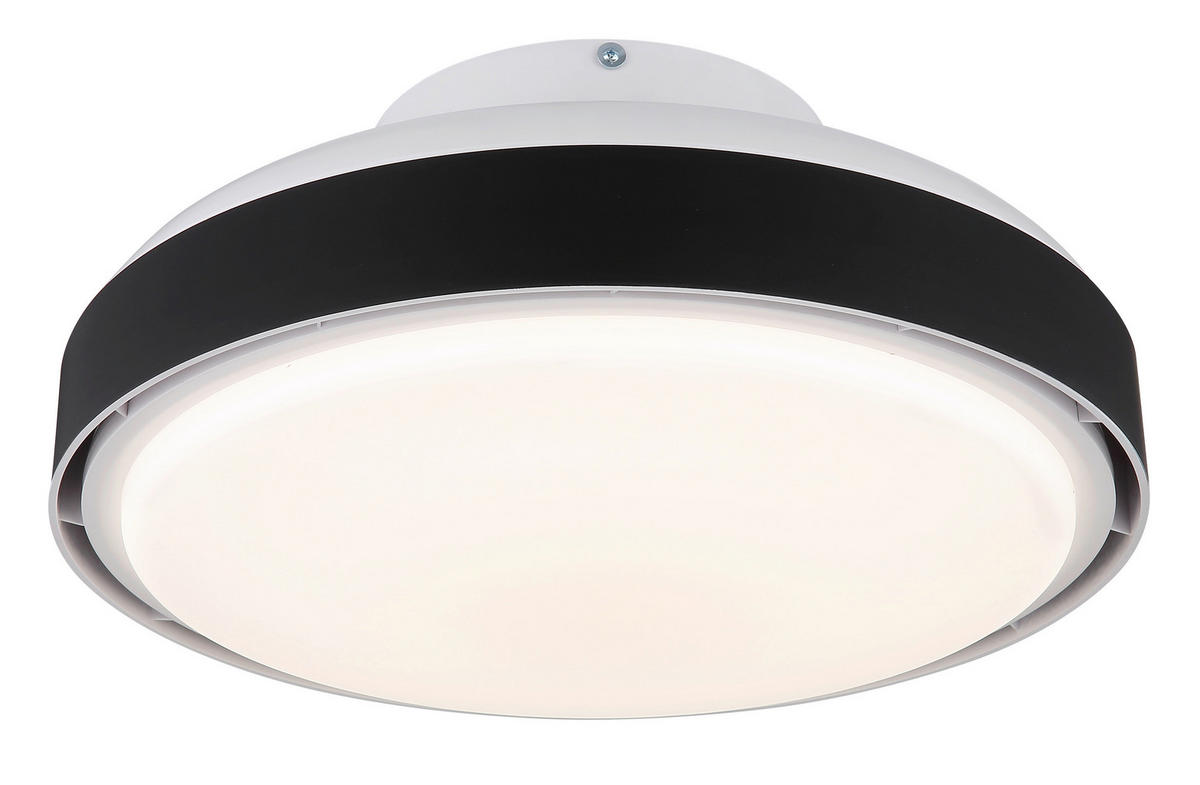 DECKENVENTILATOR  45/20 cm    - Weiss/Opal, Basics, Kunststoff (45/20cm) - Globo