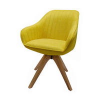 ARMLEHNSTUHL  in  - Senfgelb/Naturfarben, Design, Holz/Textil (58,5/85,5/61,5cm) - Livetastic