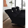 ECKSOFA  in Flachgewebe Schwarz  279-327/176-217 cm  - Schwarz, Design, Textil/Metall (279-327/176-217cm) - Dieter Knoll