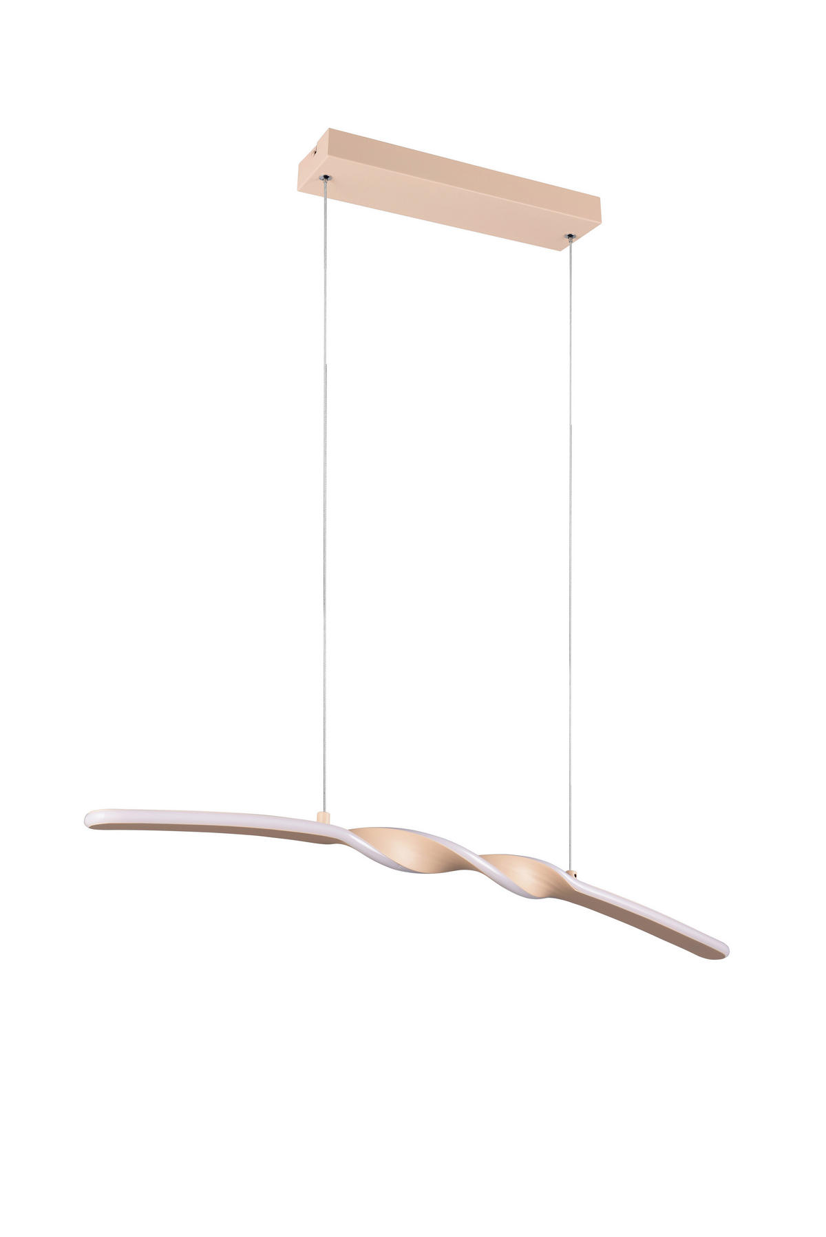 LED-HÄNGELEUCHTE 79/9/150 cm    - Sandfarben/Weiss, Design, Kunststoff/Metall (79/9/150cm)