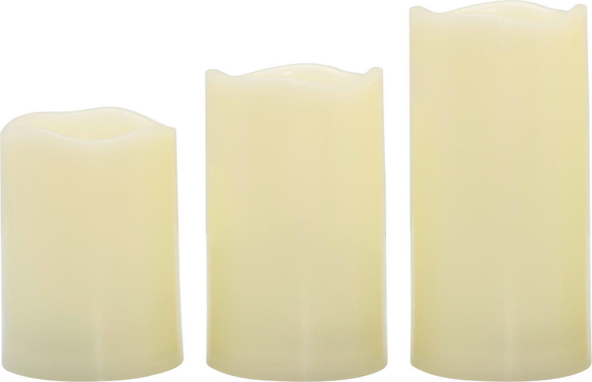 LED-LJUS SET  - cremefärgad, Lifestyle, plast - Ambia Home