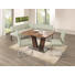 ECKBANK in Chromfarben, Creme - Chromfarben/Creme, Design, Leder/Metall (165/206cm) - Novel ECKBANK in Chromfarben, Creme - Chromfarben/Creme, Design, Leder/Metall (165/206cm) - Novel