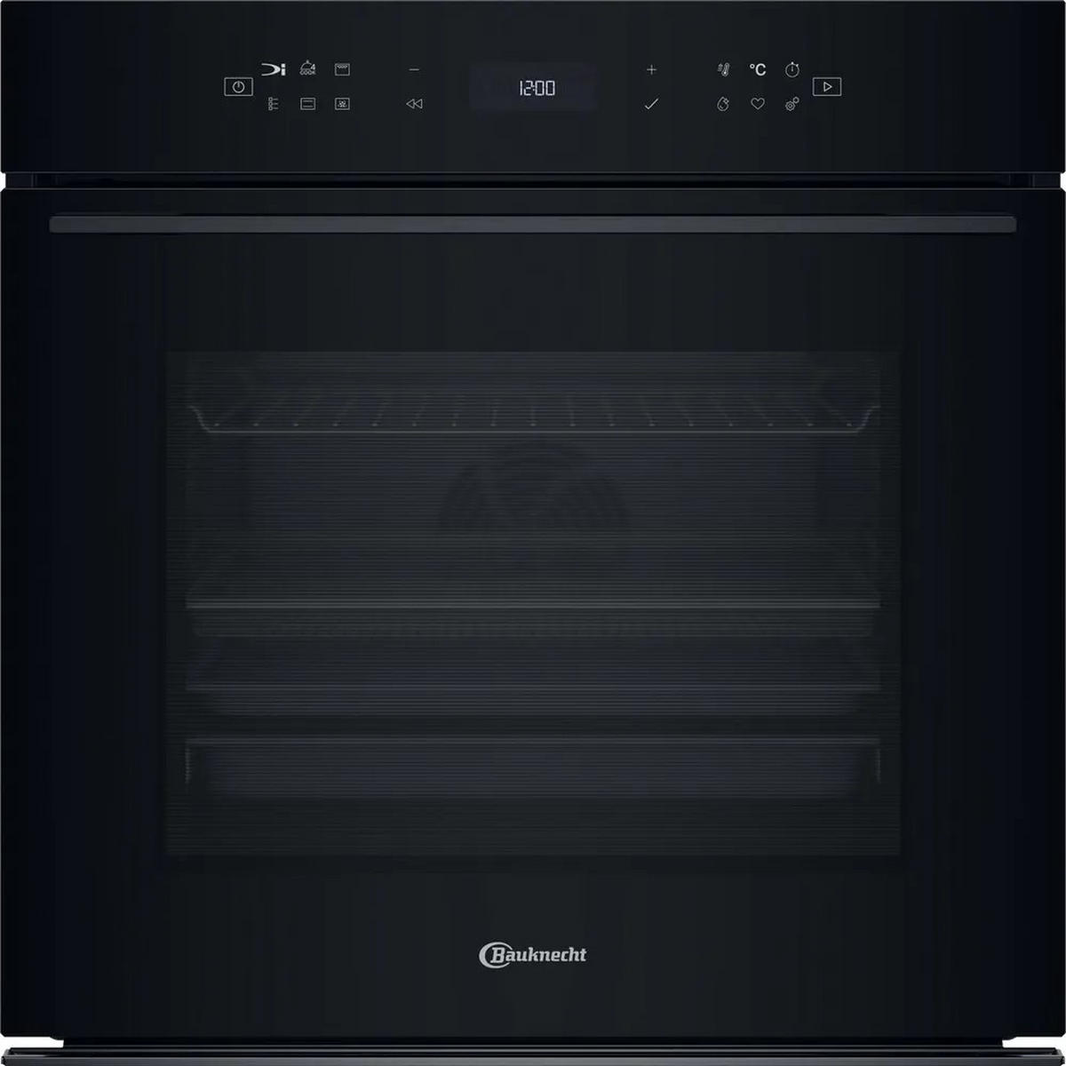 EINBAUBACKOFEN BBI78HT1SK  - Schwarz, Basics, Glas/Metall (59,5/59,5/54,9cm) - Bauknecht