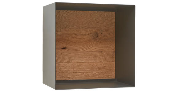 REGALELEMENT 35/35/24 cm Anthrazit, Eichefarben - Eichefarben/Anthrazit, Natur, Holz/Metall (35/35/24cm) - Valnatura