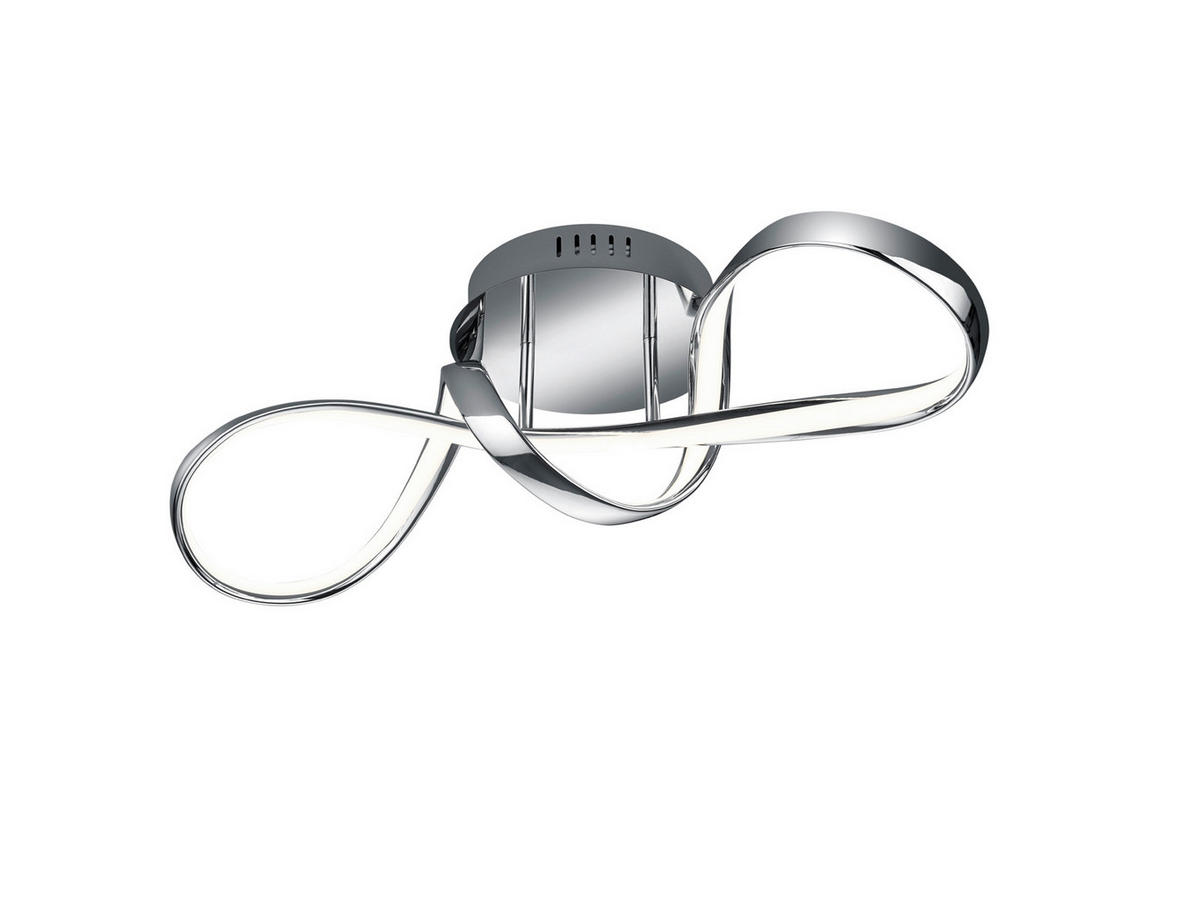 LED-DECKENLEUCHTE Perugia   - Chromfarben, Design, Metall (60/22/18cm)