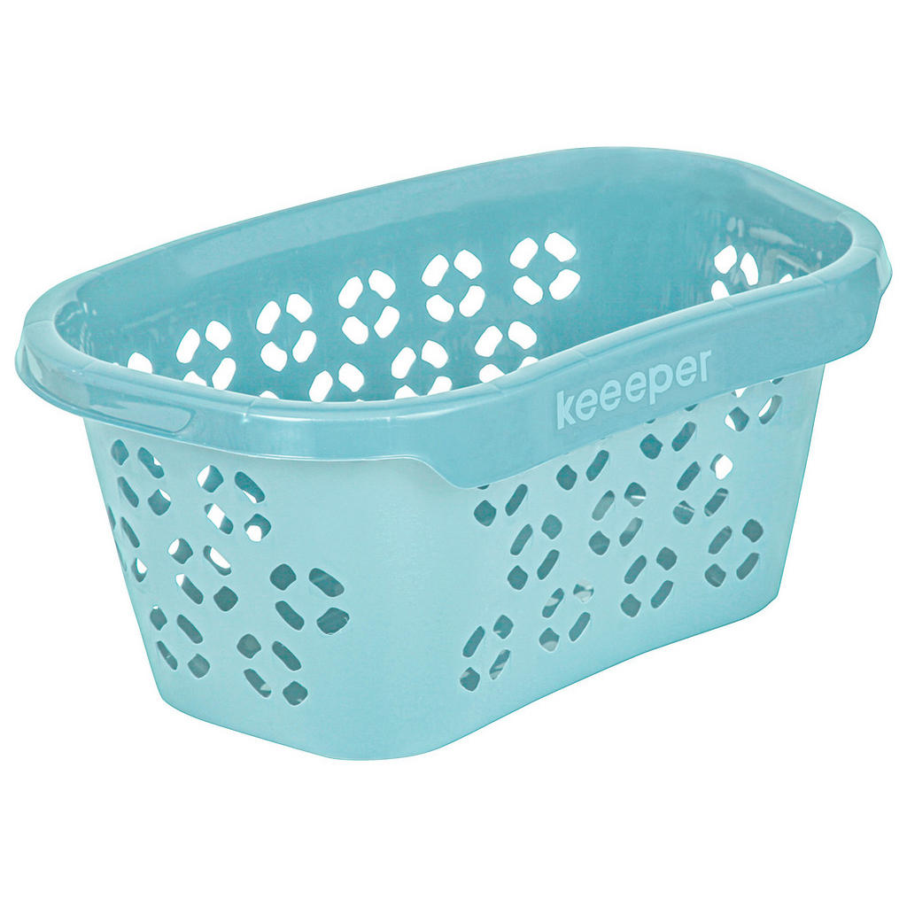 Wäschekorb Anton Blau, 57,5x38x26,5 Cm