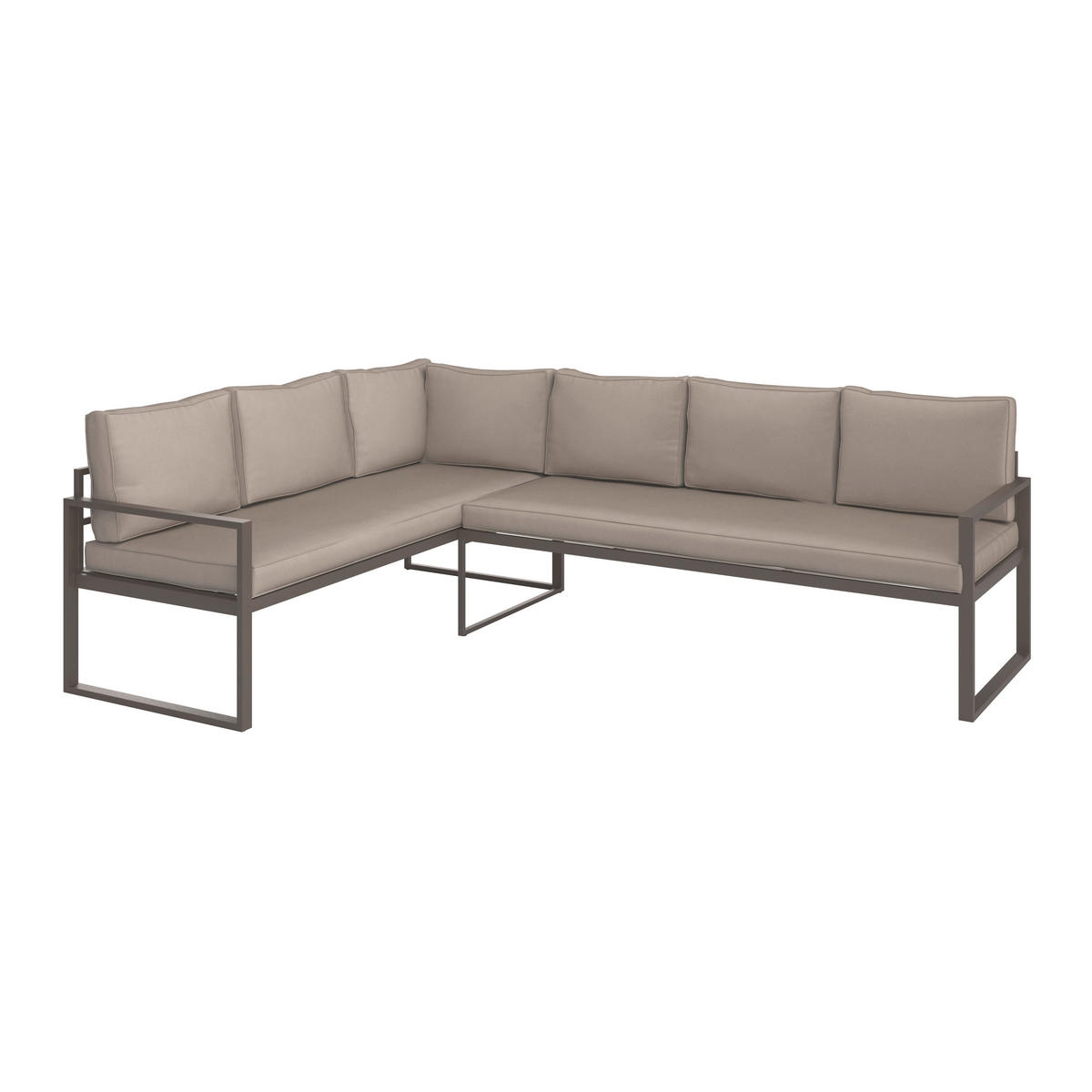 VRTNA GARNITURA   metal, plastika  smeđa    - smeđa, Moderno, metal/plastika (176/240,5cm) - Ambia Garden
